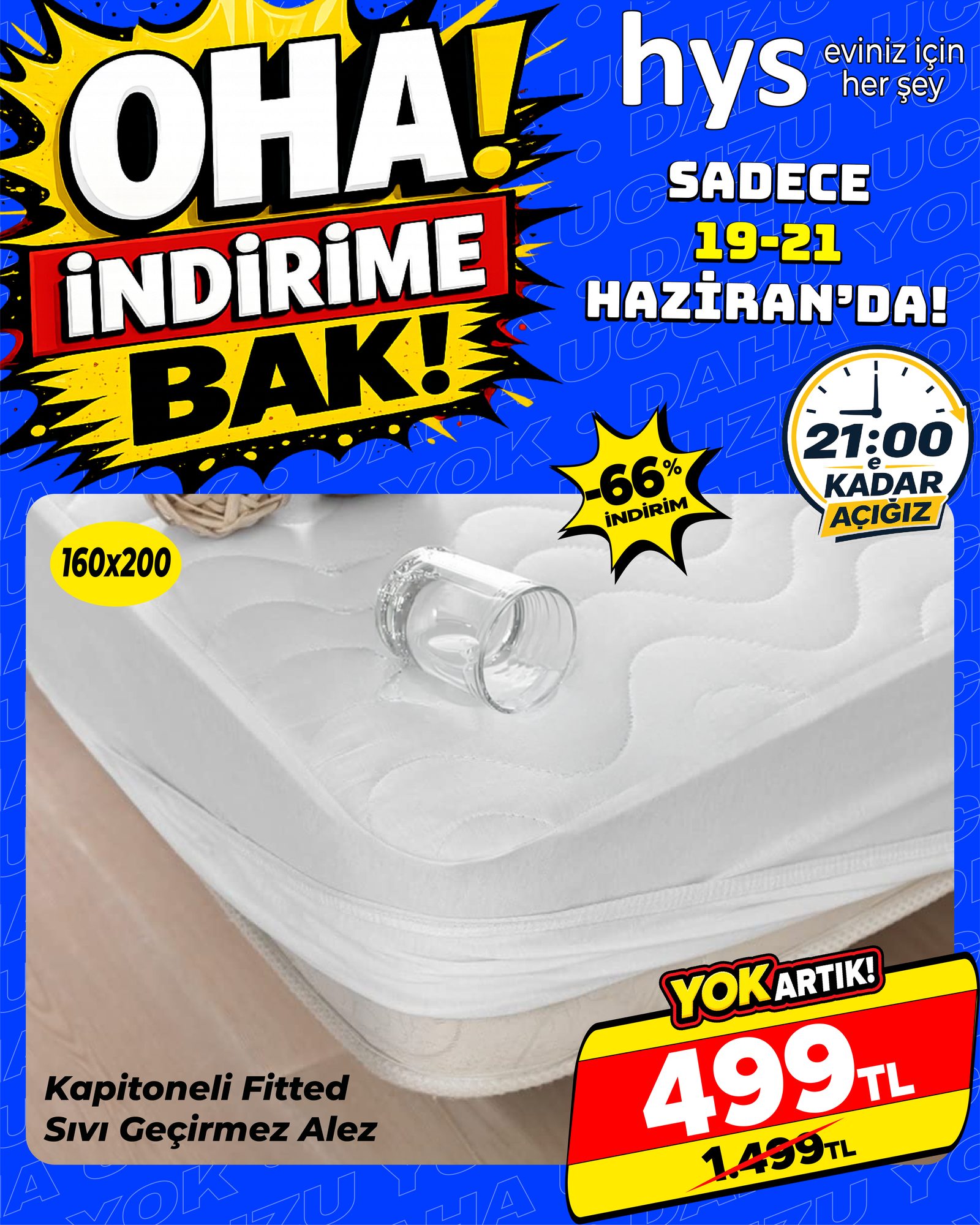 Kapitoneli Fitted Sıvı Geçirmez Alez Ürün ana görseli