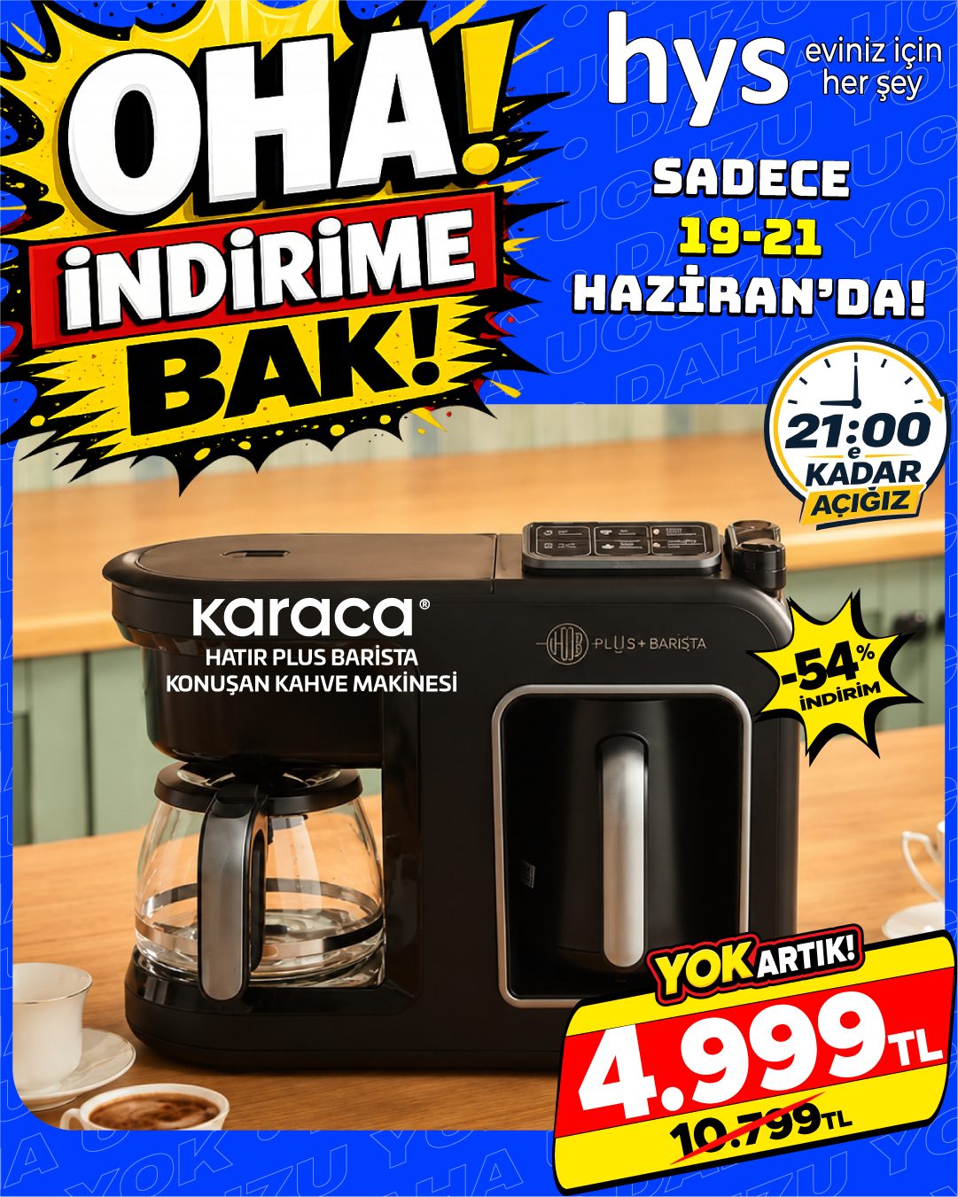 Karaca Hatır Plus Barista Konuşan Kahve Makinesi