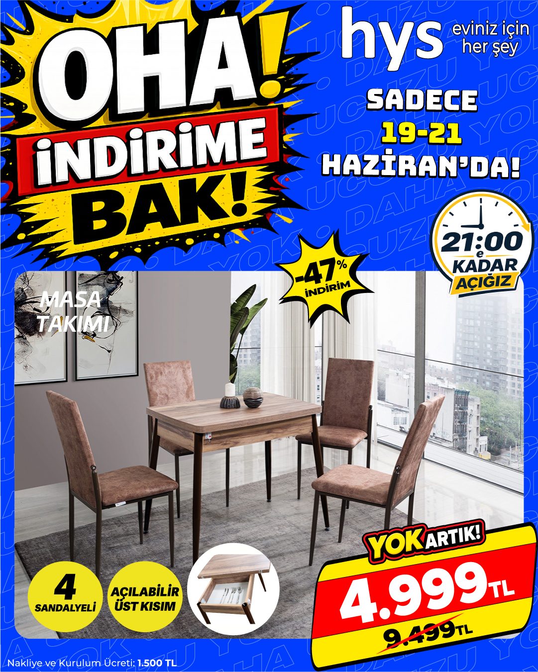 Masa Takımı 4 Sandalyeli