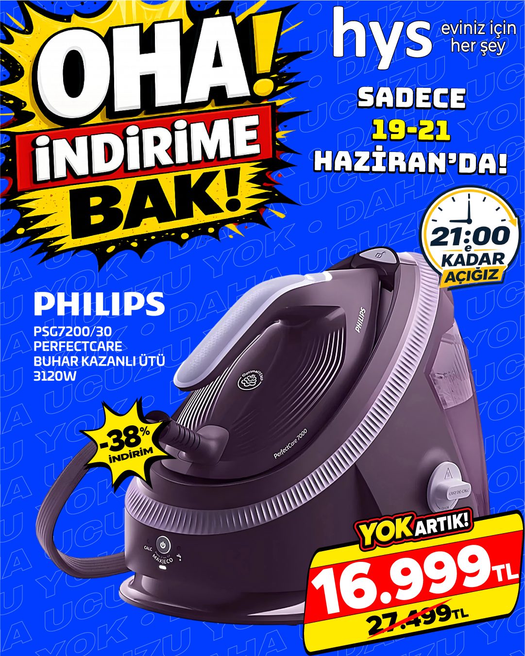 Philips PSG7200/30 PerfectCare Buhar Kazanlı Ütü Ürün ana görseli