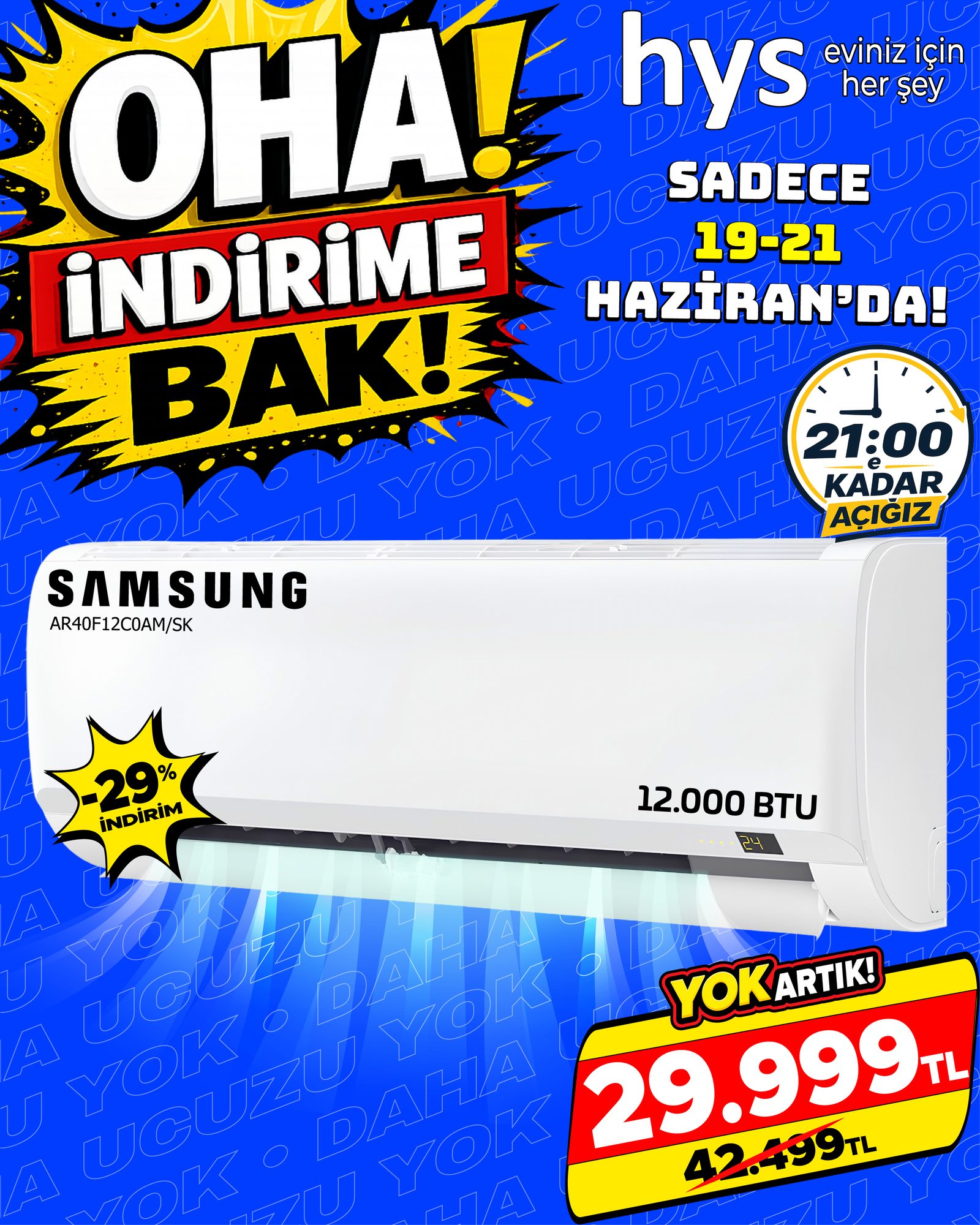 Samsung AR40F12COAM/SK 12000 BTU Klima Ürün ana görseli