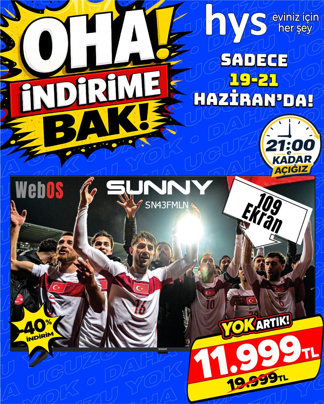 Sunny SN43FMLN 43 İnç WebOS TV Ürün ana görseli