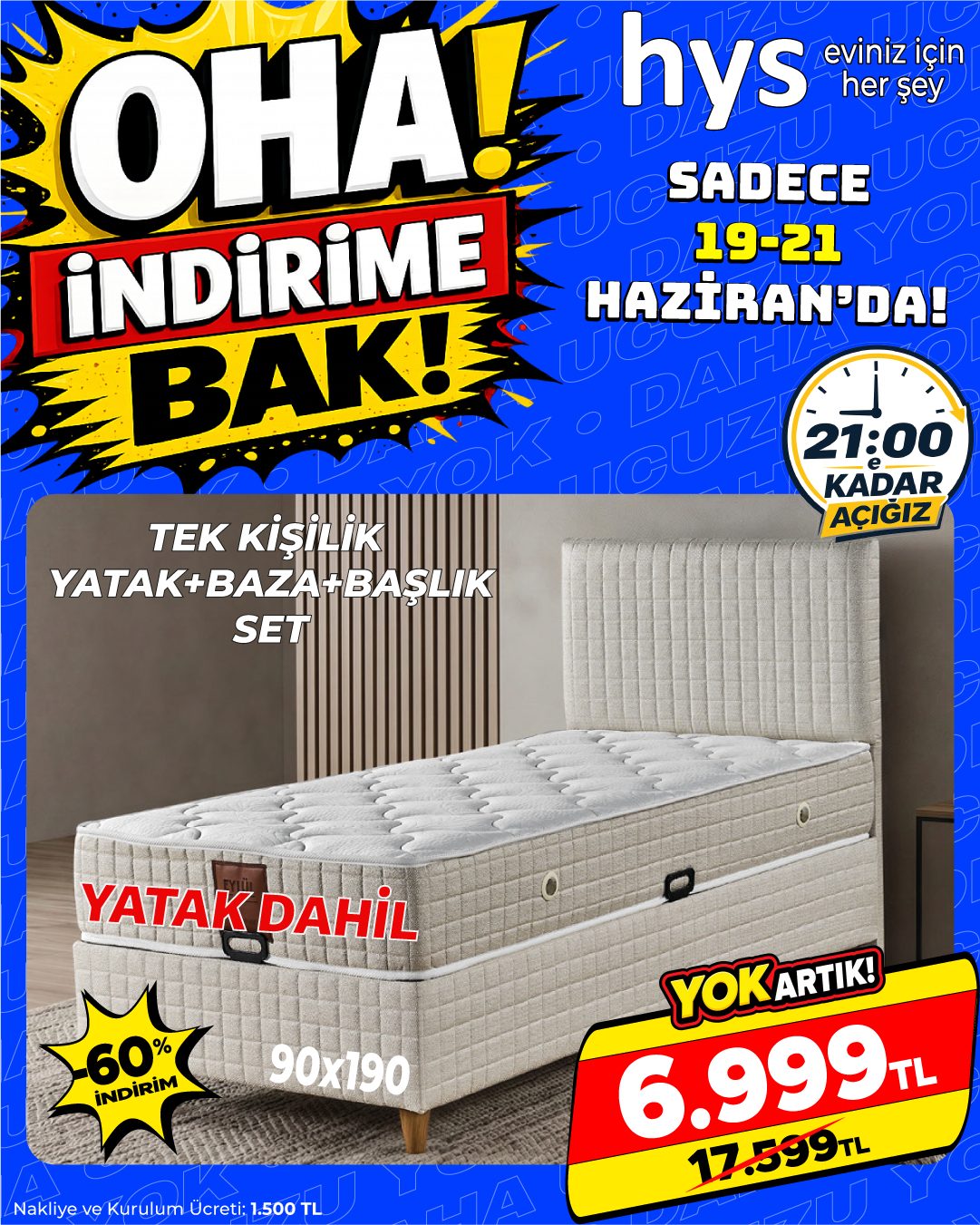 Tek Kişilik Yatak Baza Başlık Seti Ürün ana görseli