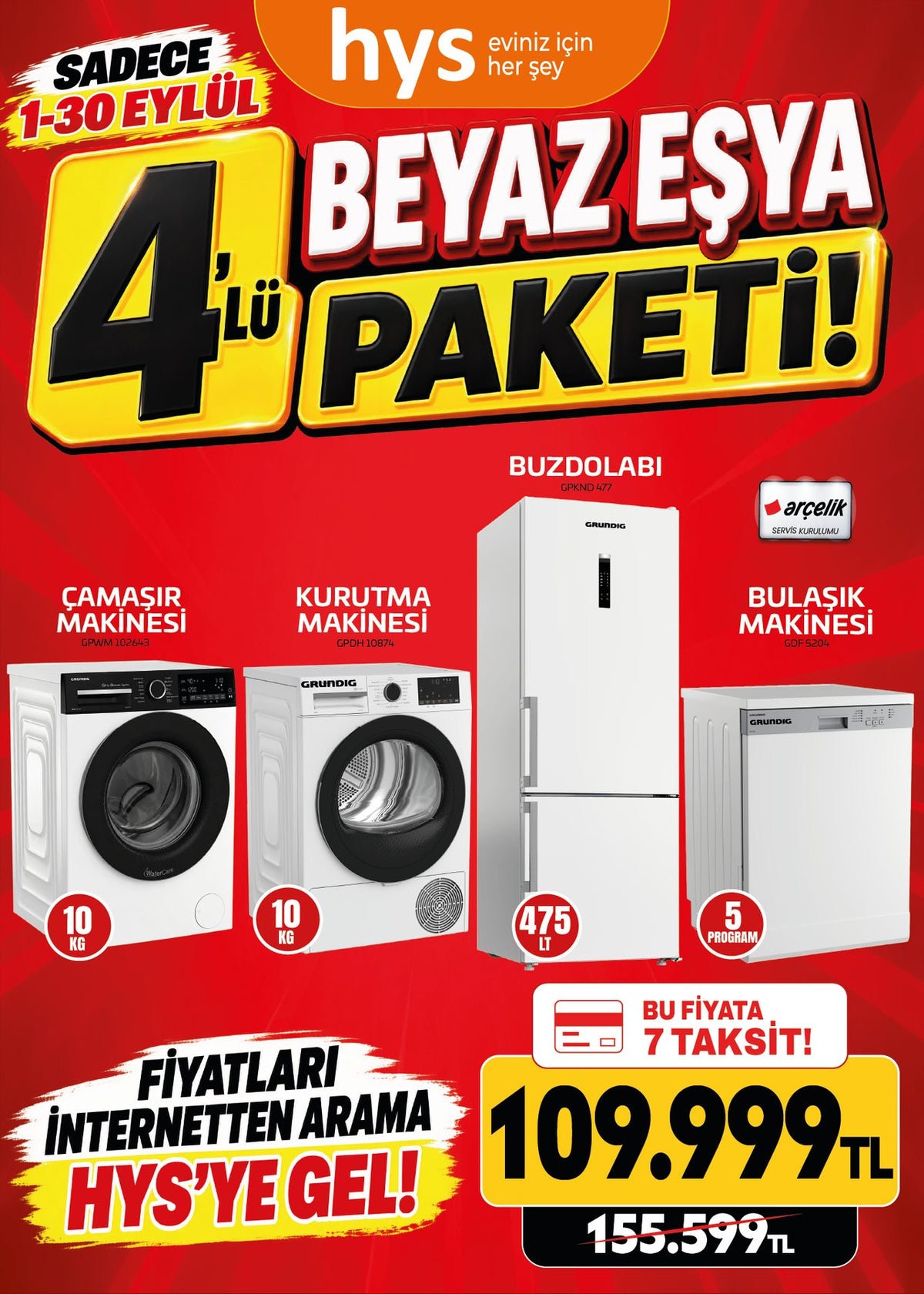 Beyaz Eşya Paketi 4'lü Model 3
