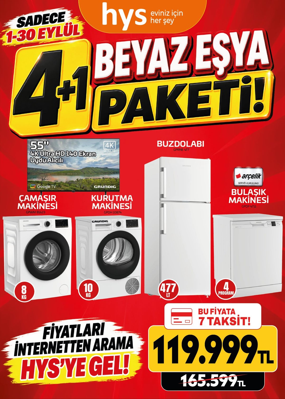 Beyaz Eşya Paketi 4'lü Model 4
