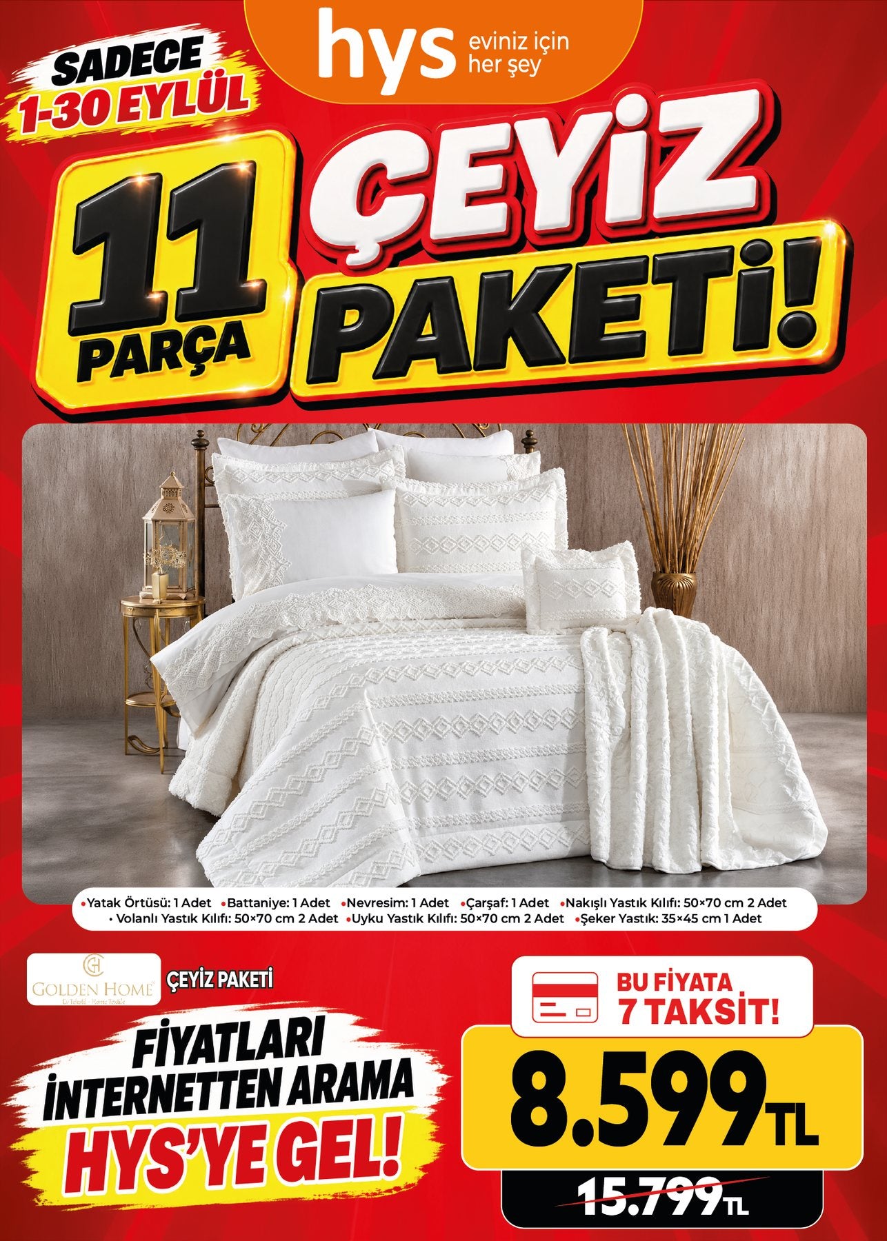 Çeyiz Paketi 11 Parça