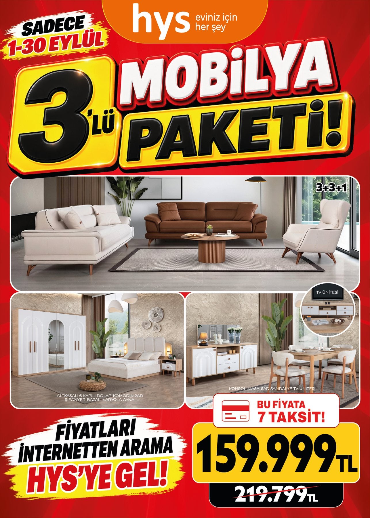Mobilya Paketi 3'lü Model 2