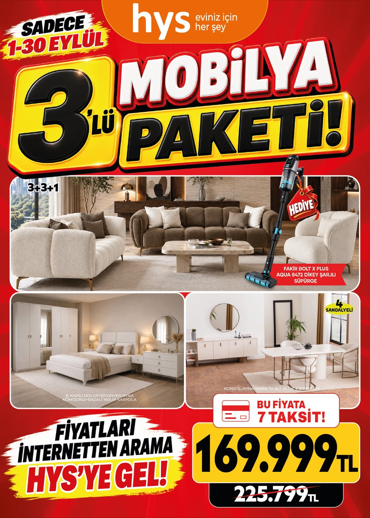 Mobilya Paketi 3'lü Model 5 Ürün ana görseli