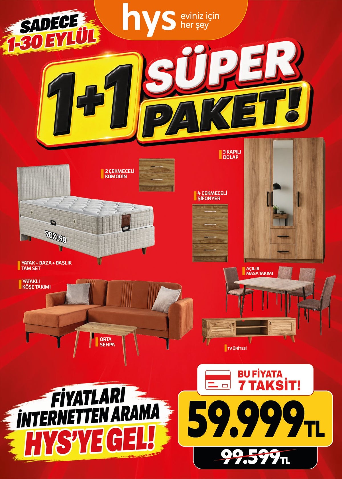 Süper Paket 1+1 Model 1 Ürün ana görseli