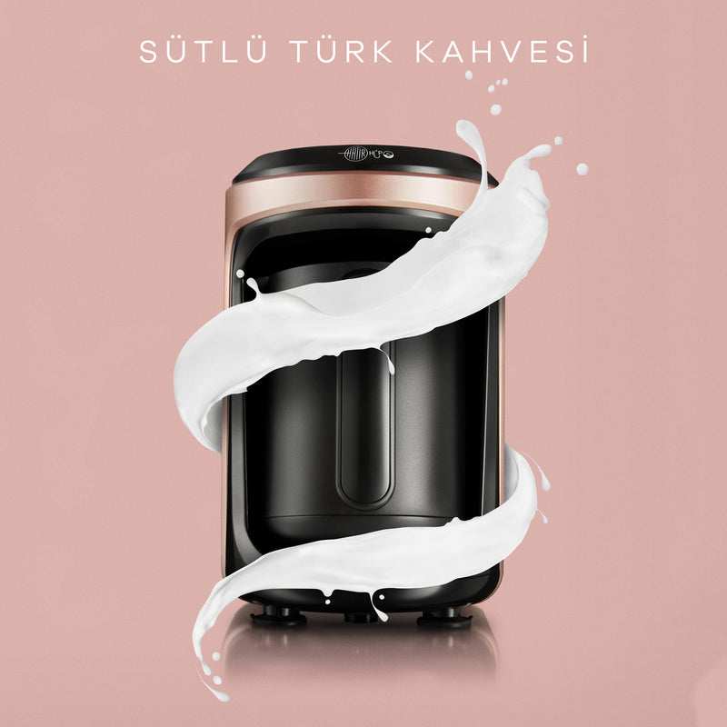 Karaca Hatır Hüps Otomatik Sütlü Türk Kahve Makinesi Rose