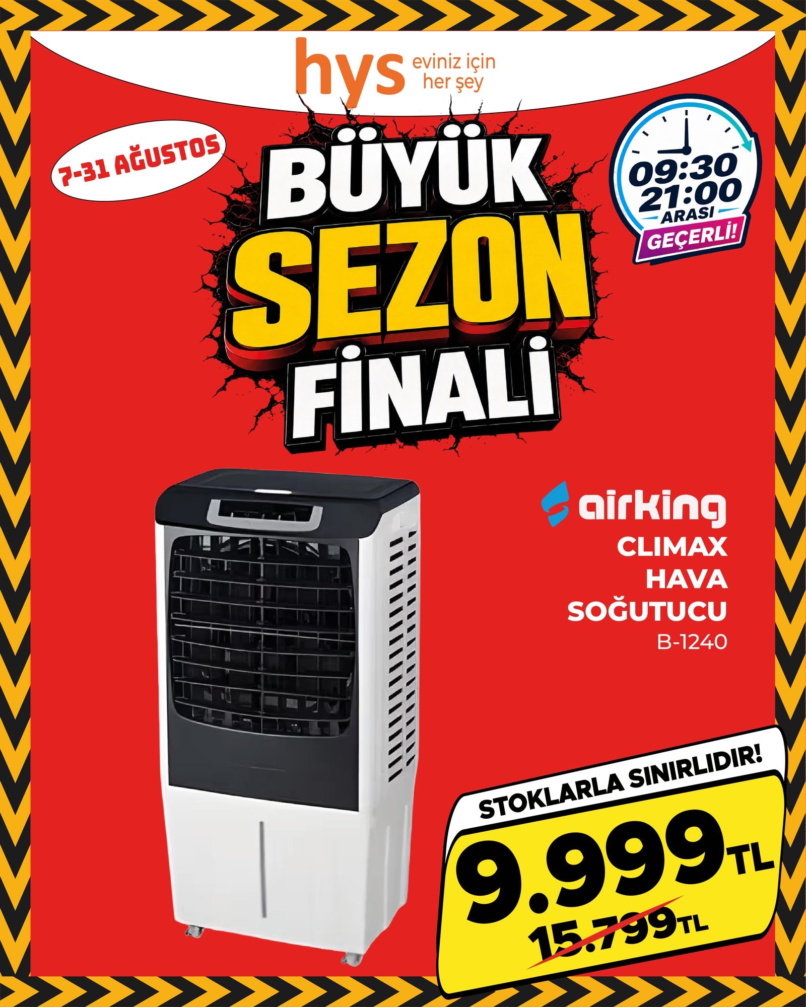 Airking Climax Hava Soğutucu B-1240 Ürün ana görseli
