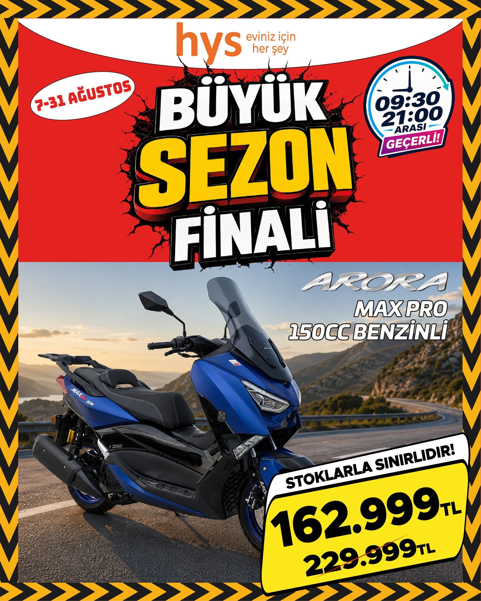 Arora Max Pro 150 cc Benzinli Motosiklet