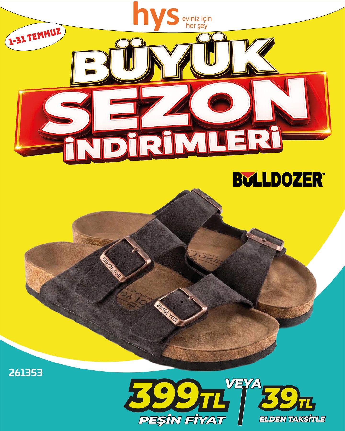 Bulldozer Terlik Ürün ana görseli