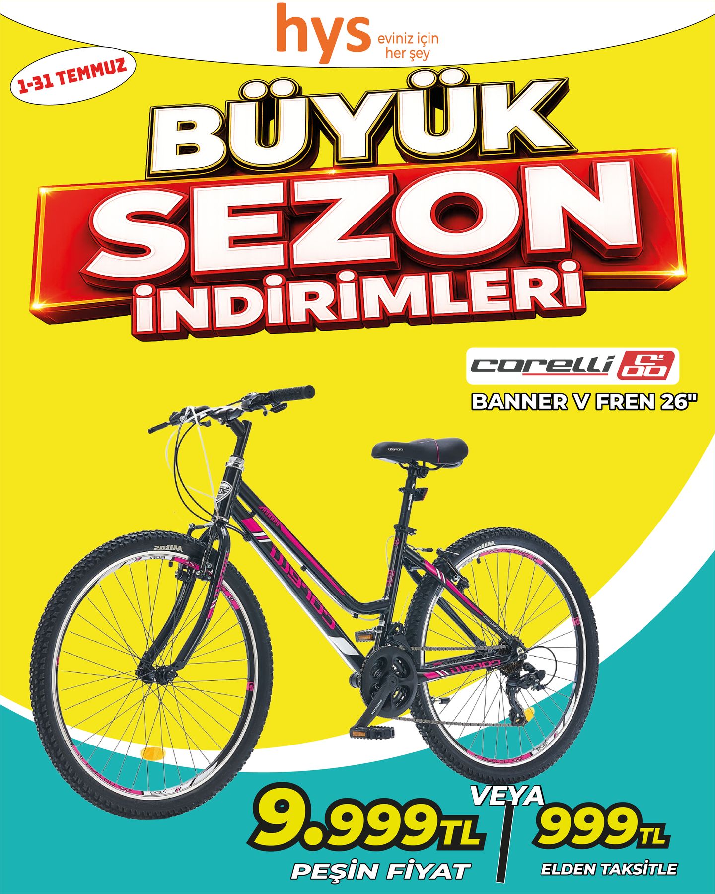Corelli Banner Veren Bisiklet Ürün ana görseli
