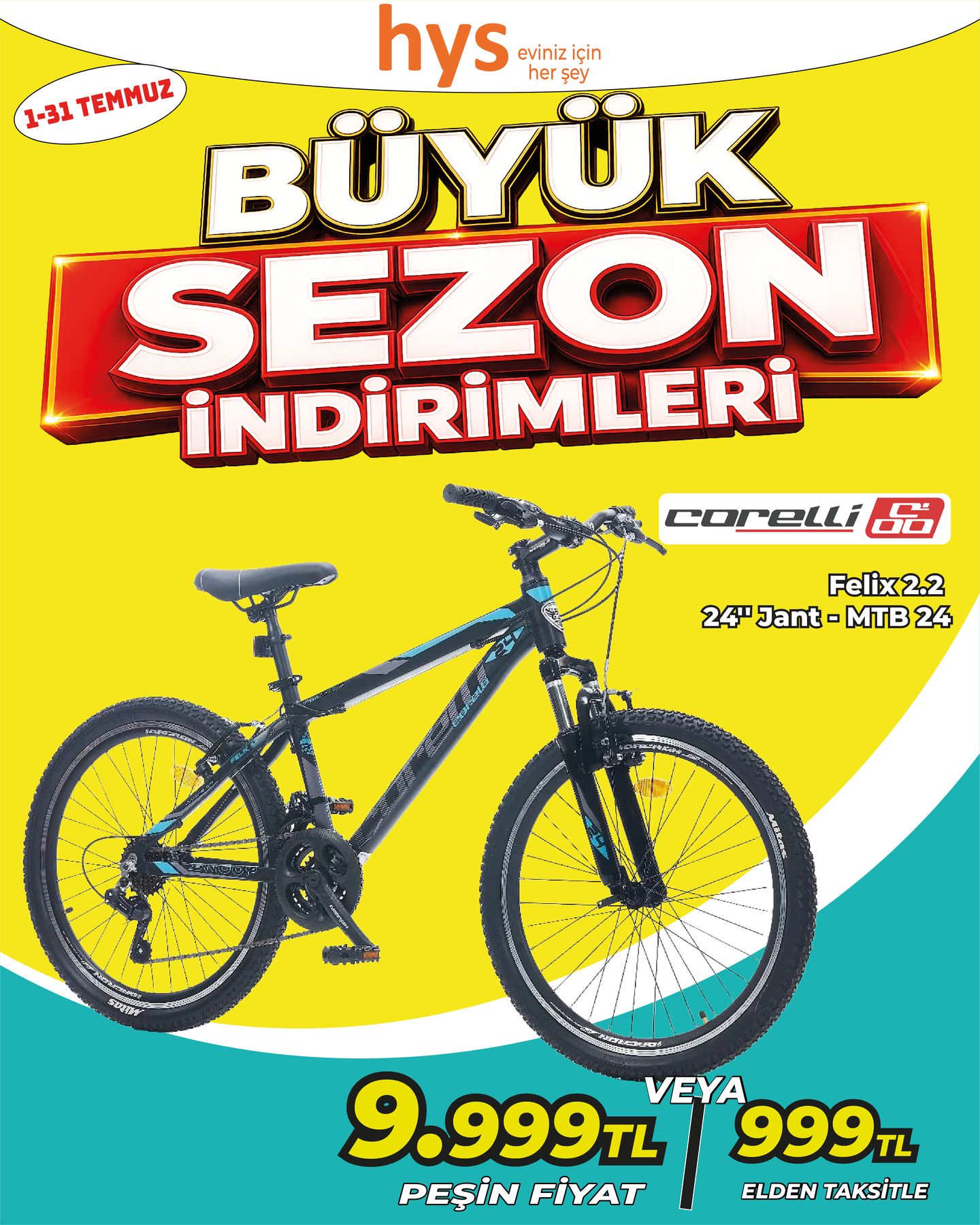 Corelli Felix 2 Bisiklet Ürün ana görseli