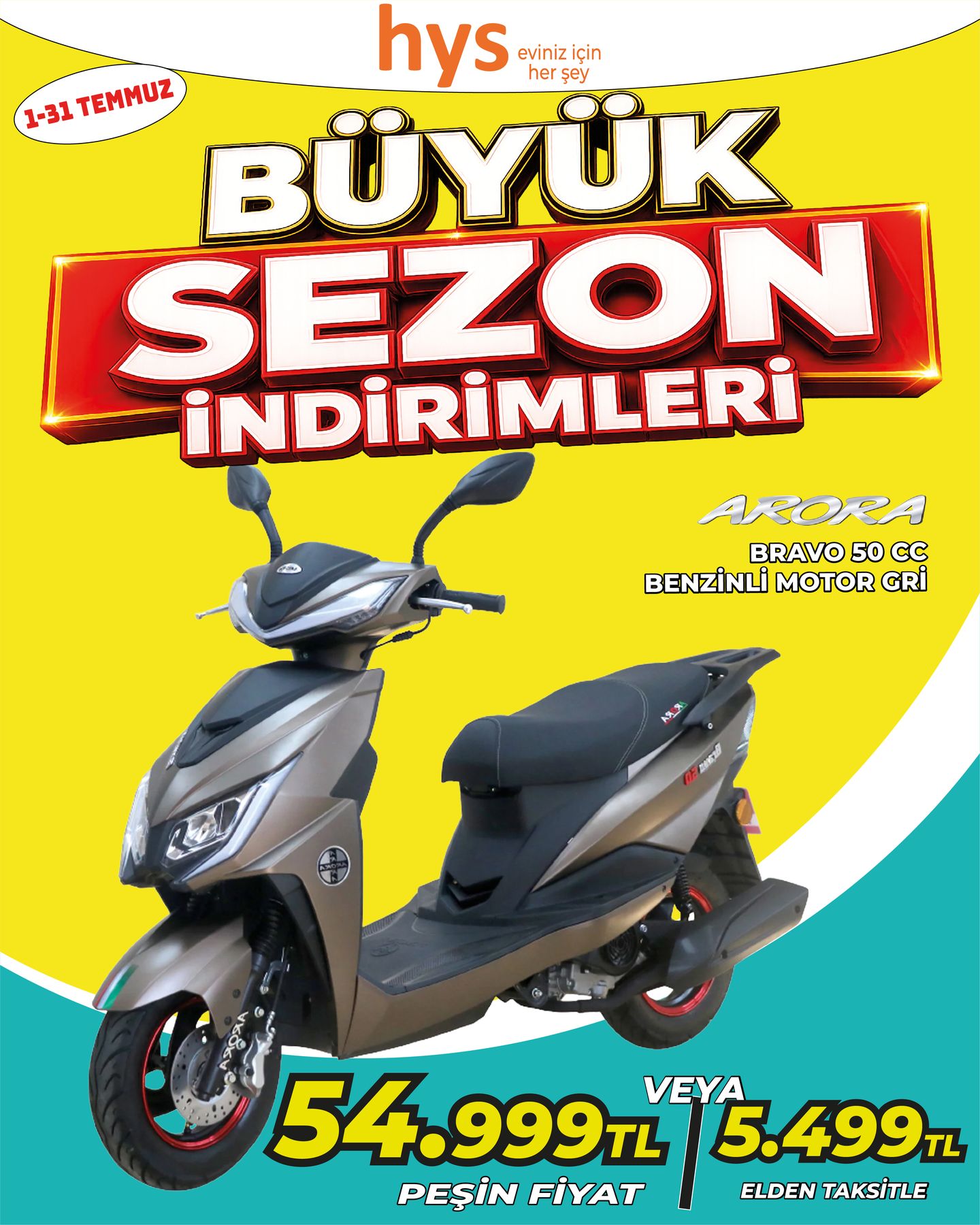Kuba Bravo 50 CC Benzinli Motor