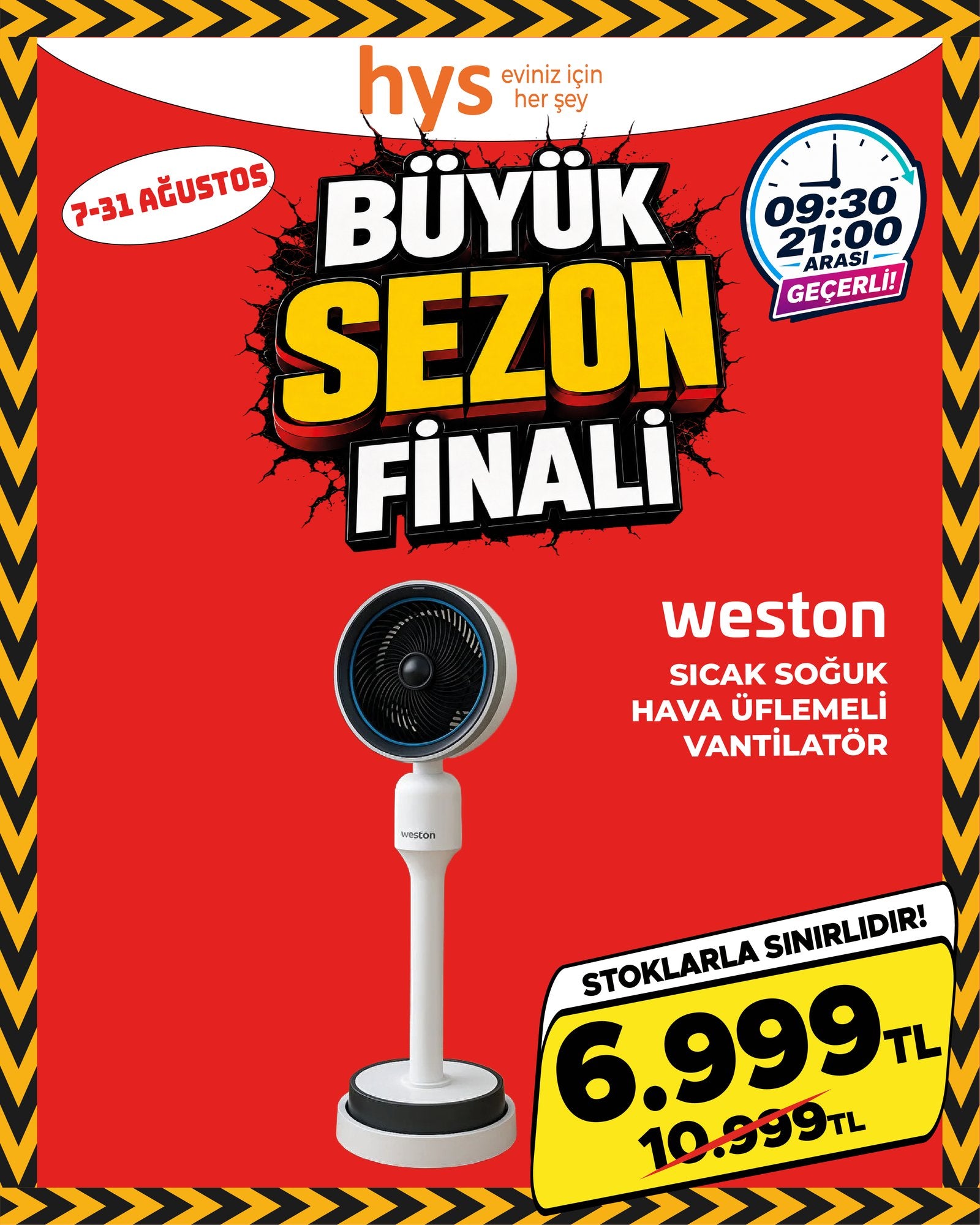 Weston Sıcak-Soğuk Hava Üflemeli Vantilatör Ürün ana görseli