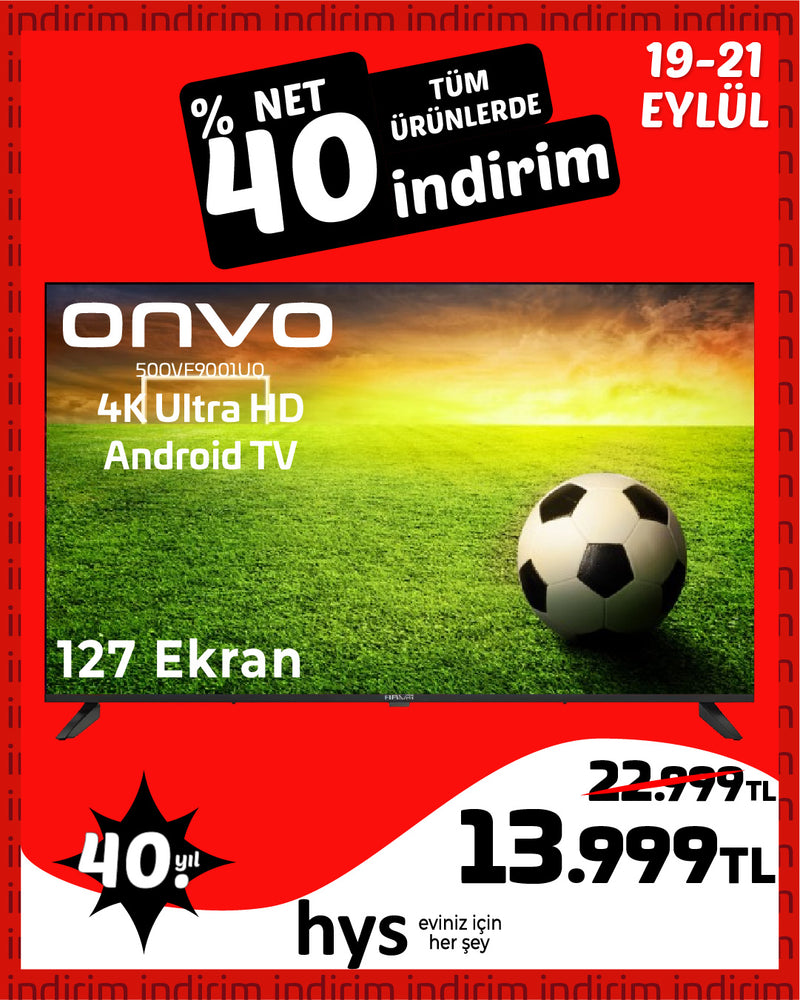 Onvo 4K Ultra HD Android TV 127 Ekran 500VE9001U0