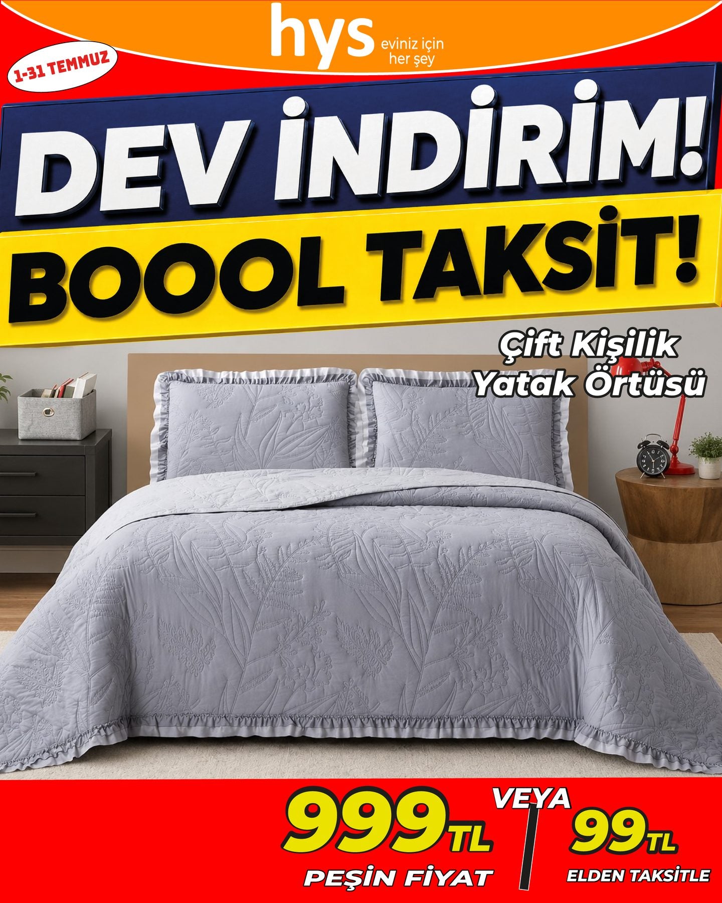 Çift Kişilik Yatak Örtüsü Ürün ana görseli