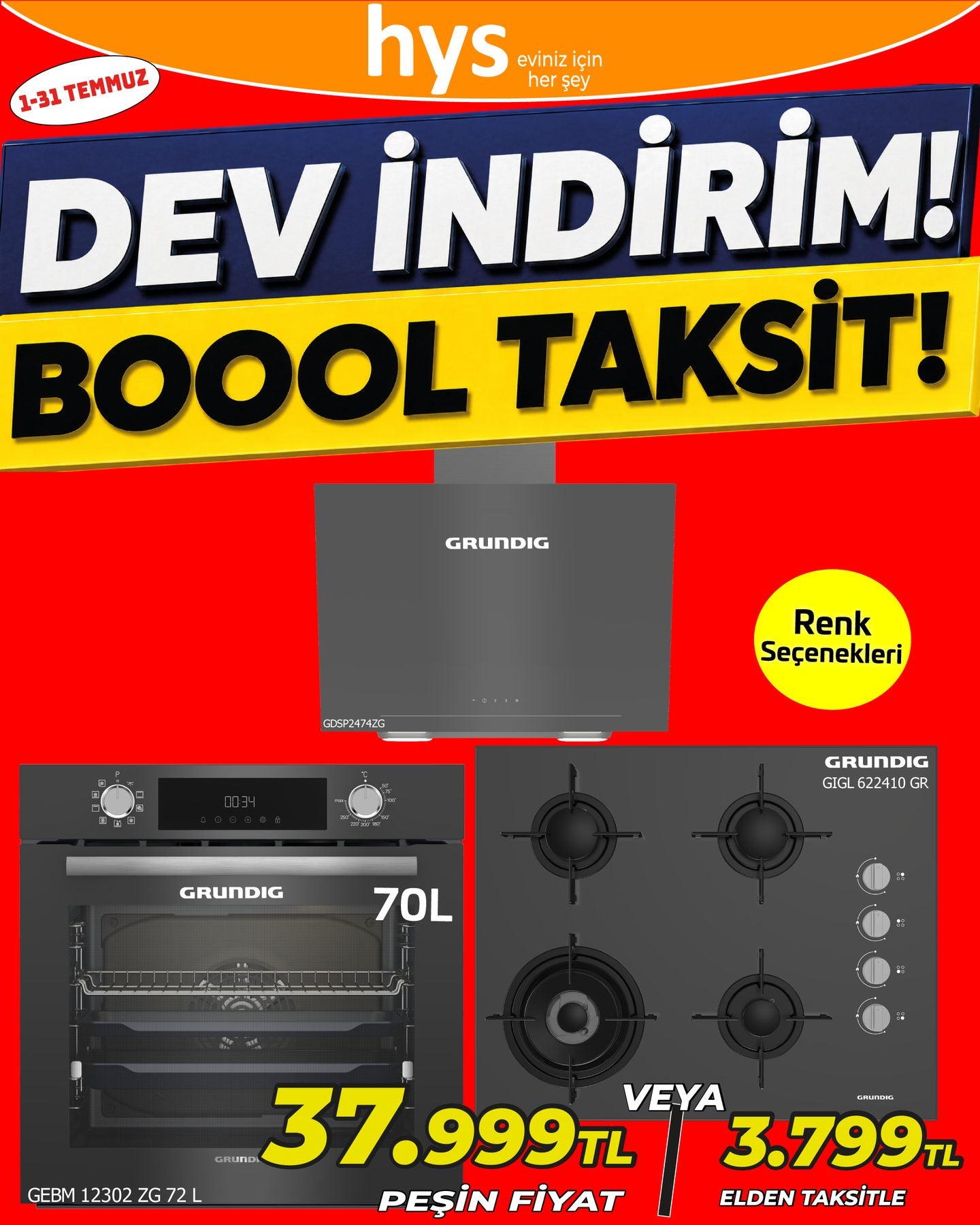 Grundig Ankastre Set Ürün ana görseli