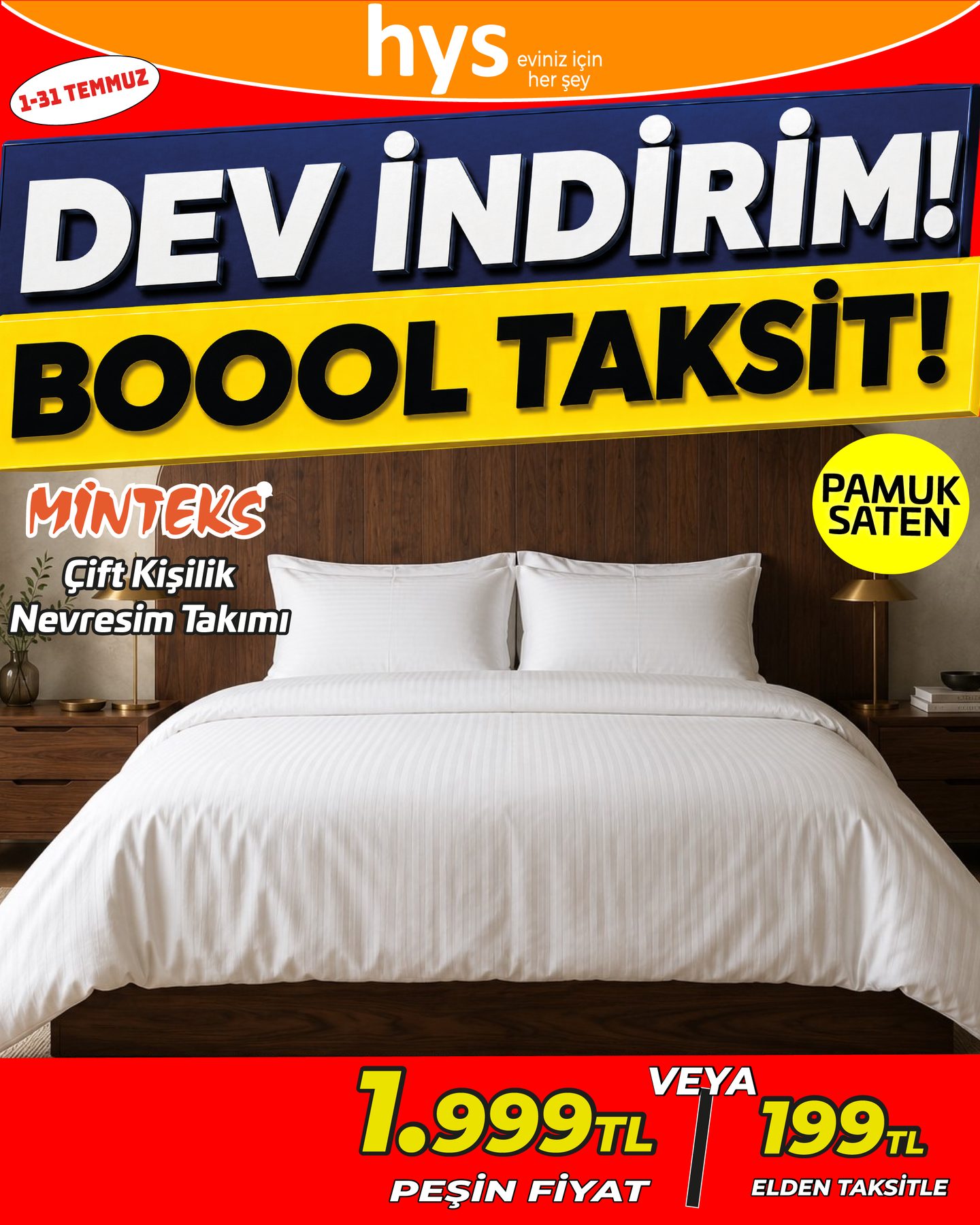 Minteks Çift Kişilik Nevresim Takımı