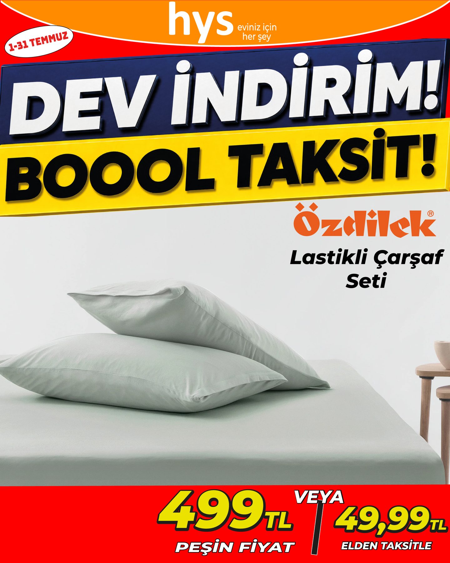 Özdilek Lastikli Çarşaf Seti