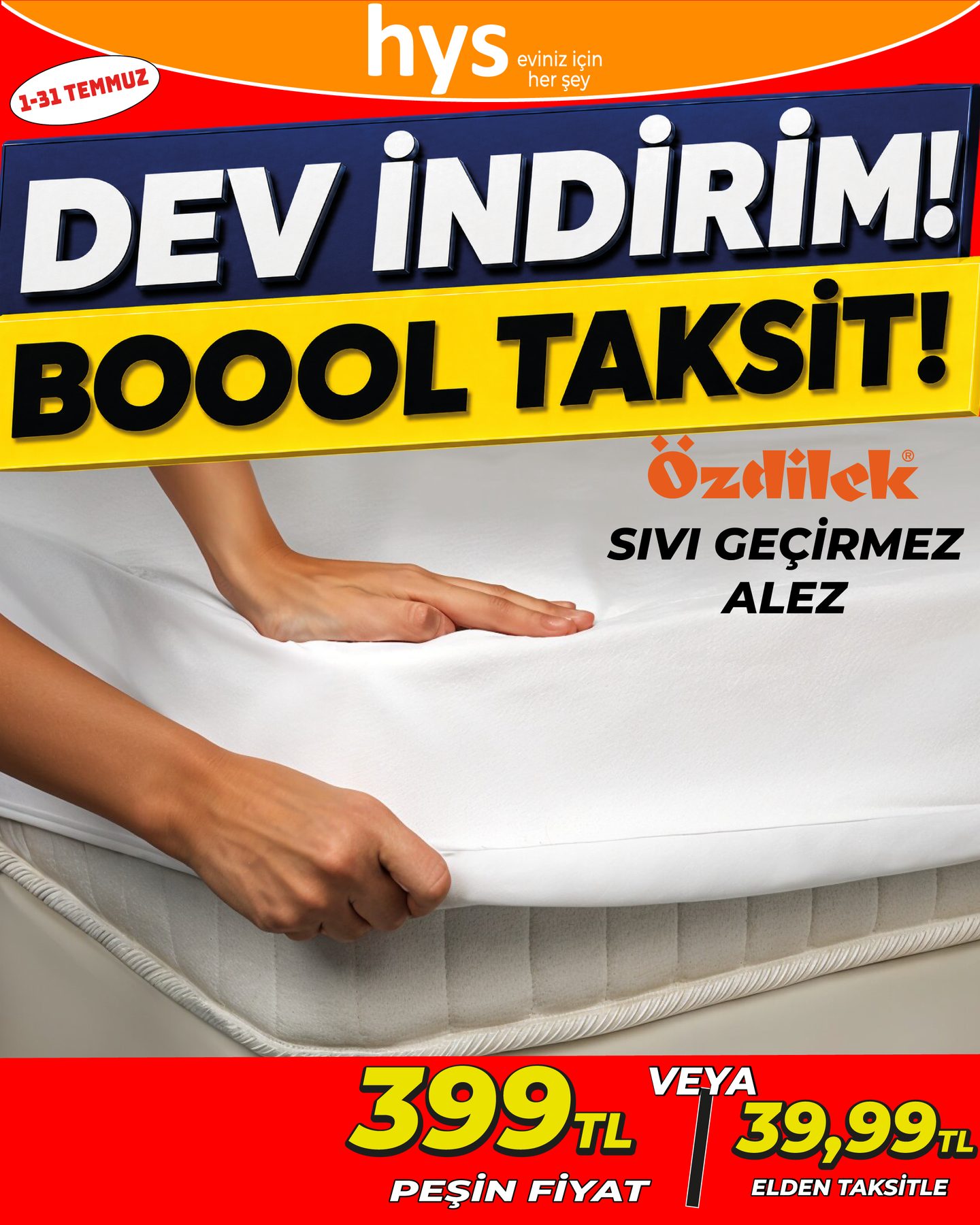 Özdilek Sıvı Geçirmez Alez Ürün ana görseli