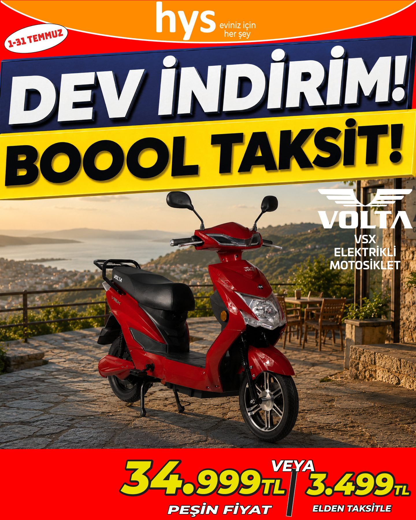 Volta VSX Elektrikli Motosiklet