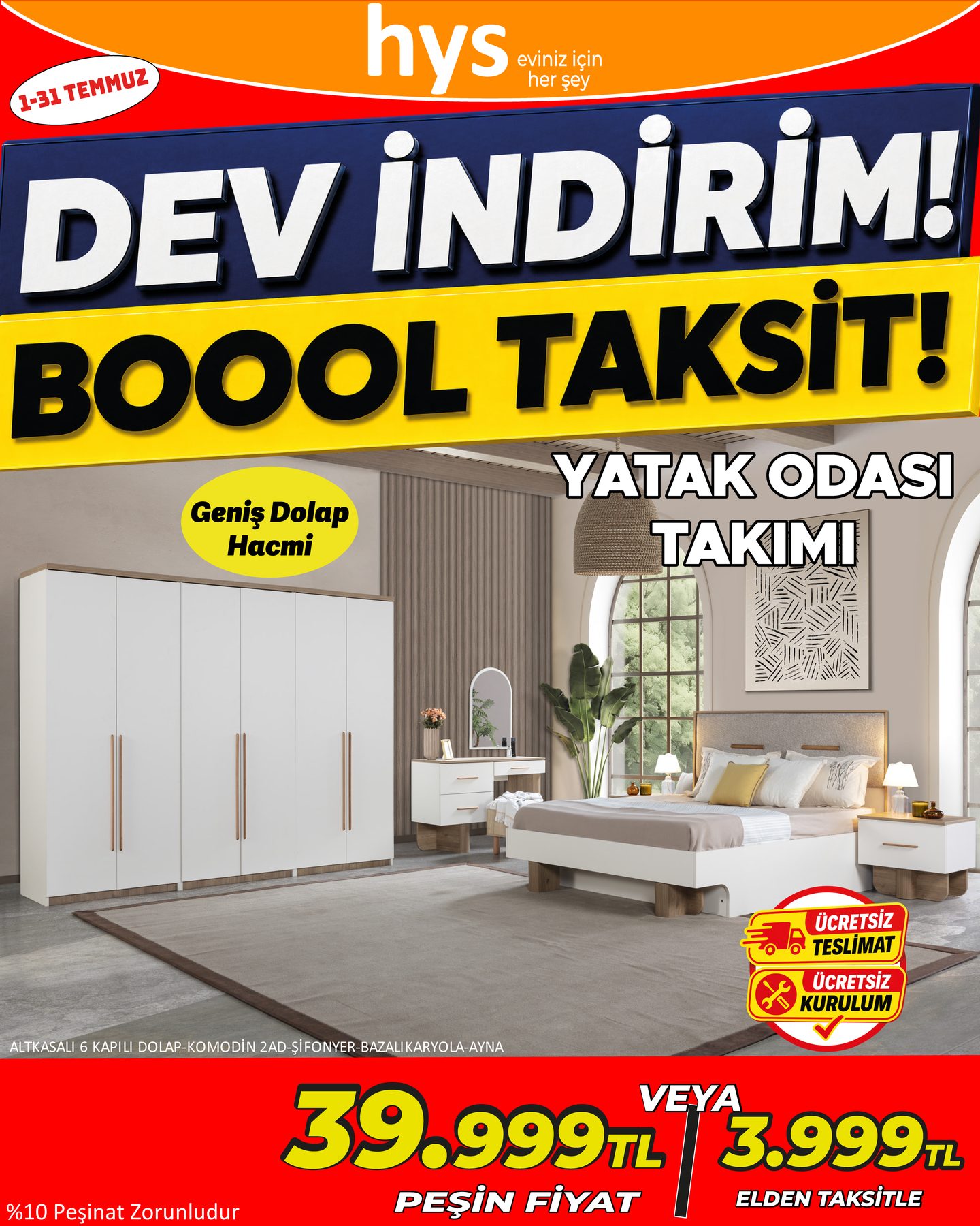 Yatak Odası Takımı Ürün ana görseli