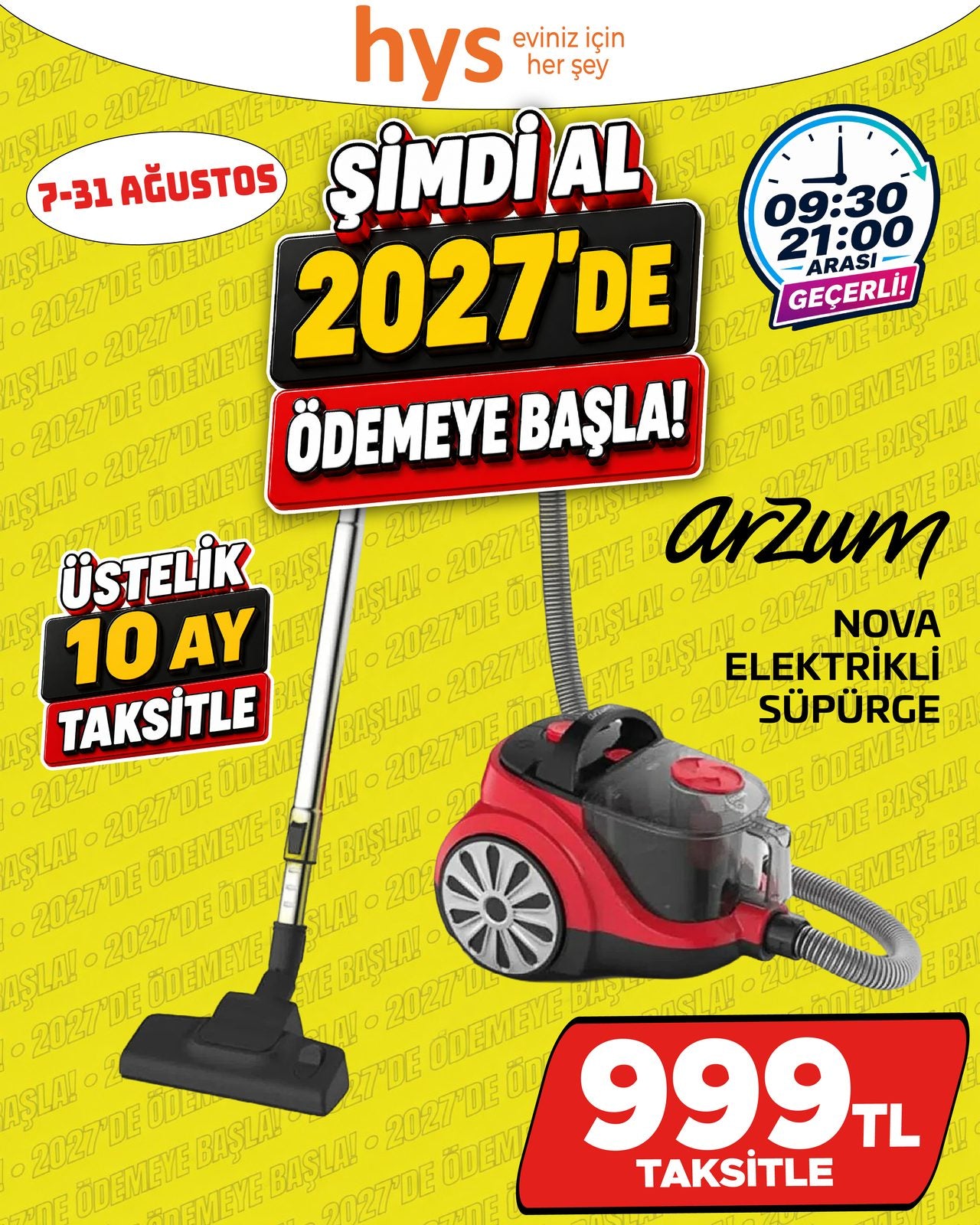 Arzum Nova Elektrikli Süpürge Ürün ana görseli