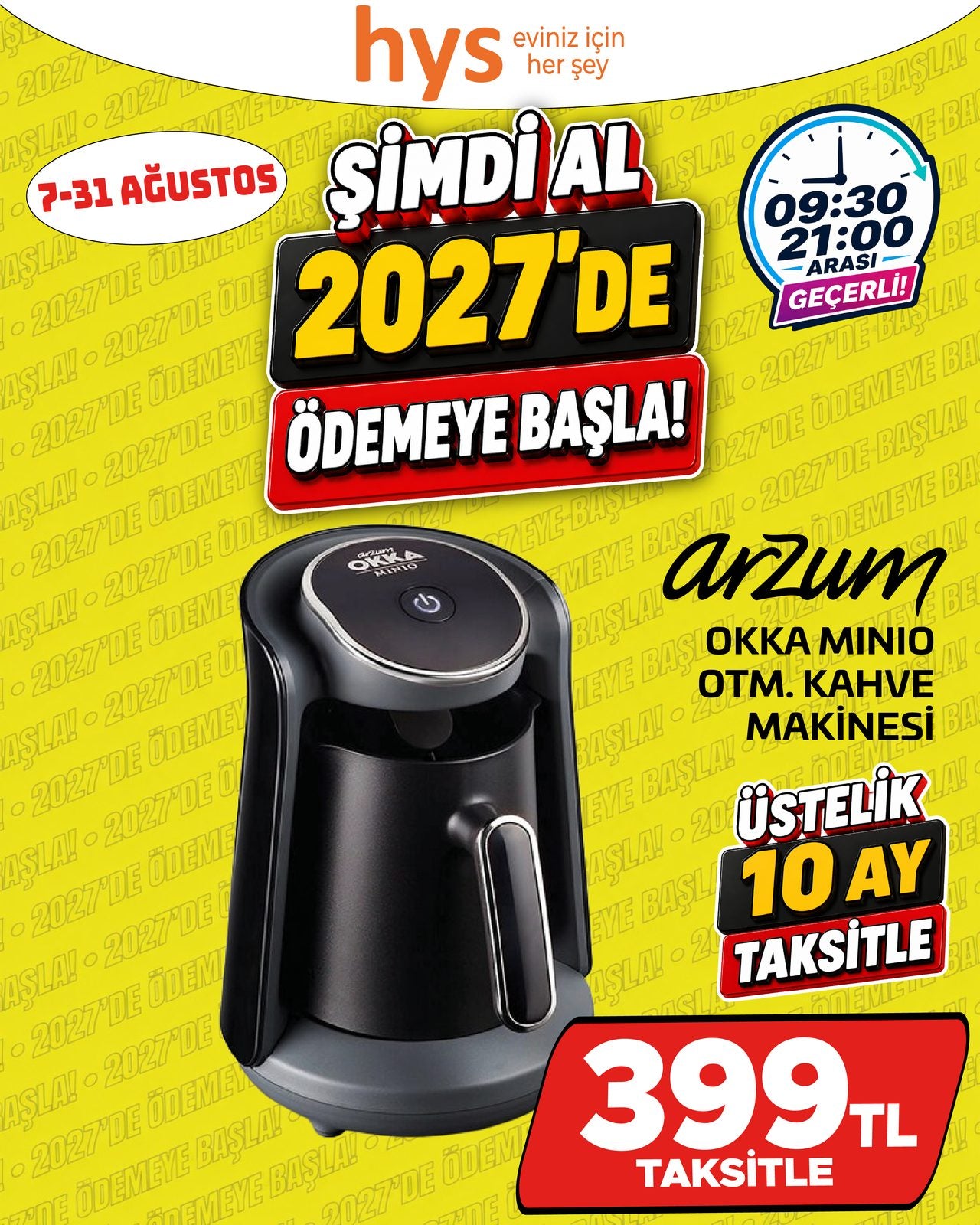 Arzum Okka Minio Otomatik Kahve Makinesi Ürün ana görseli
