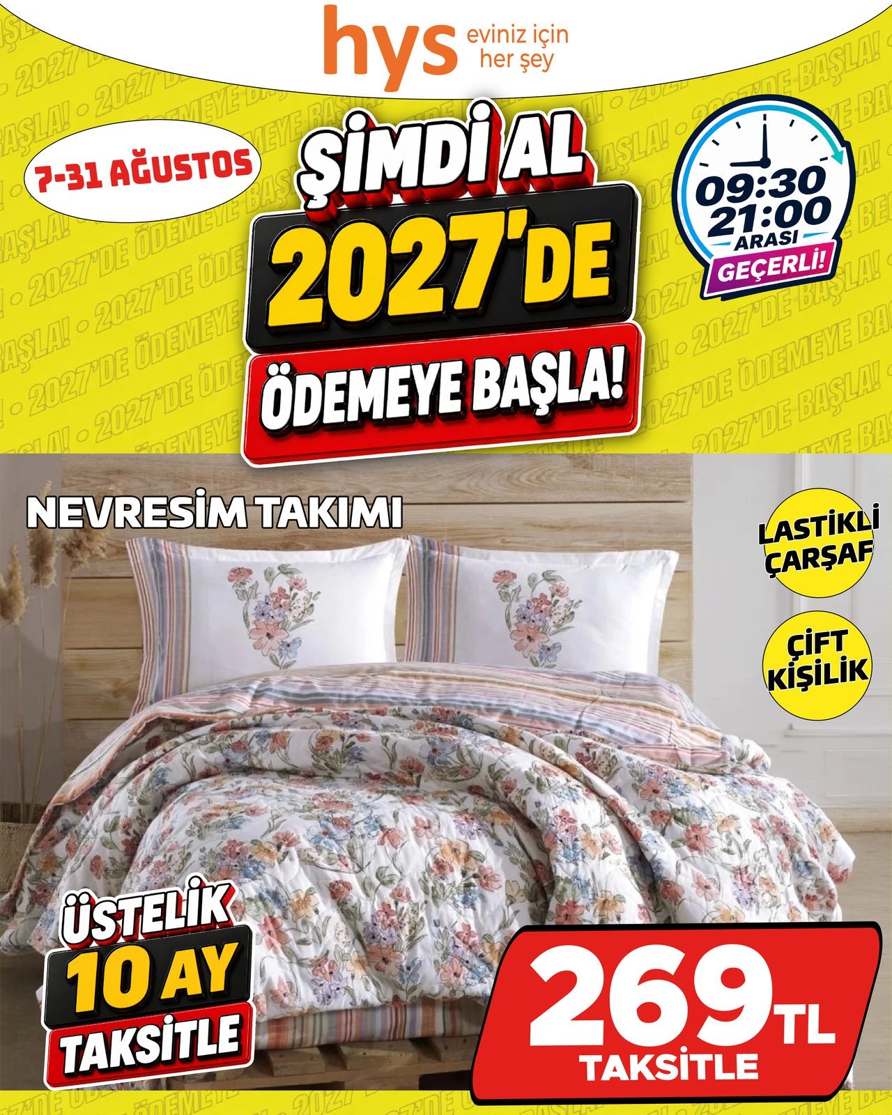 Çift Kişilik Nevresim Takımı