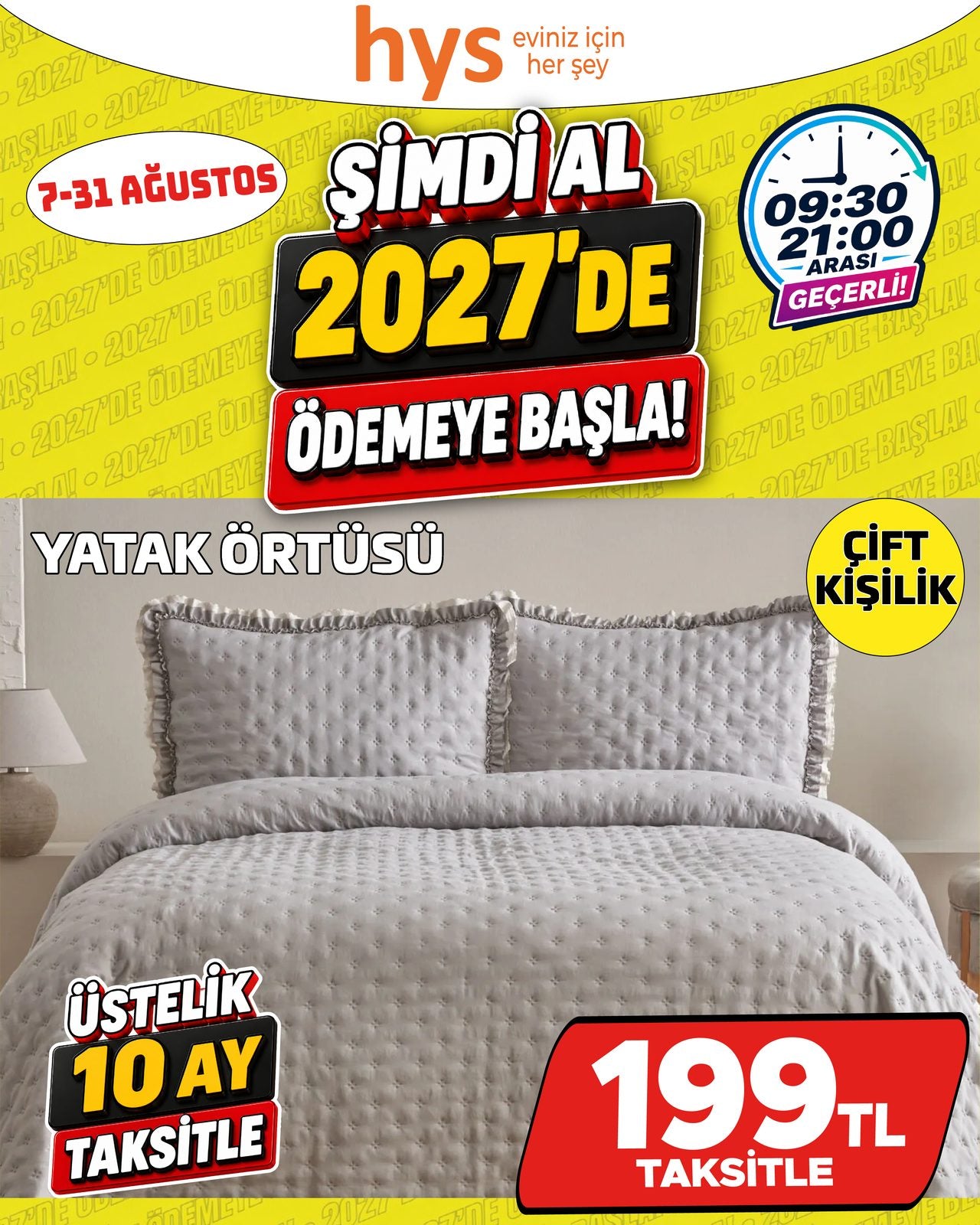 Çift Kişilik Yatak Örtüsü Ürün ana görseli