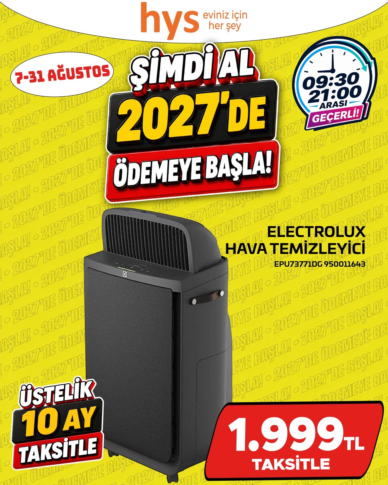 Electrolux Hava Temizleyici