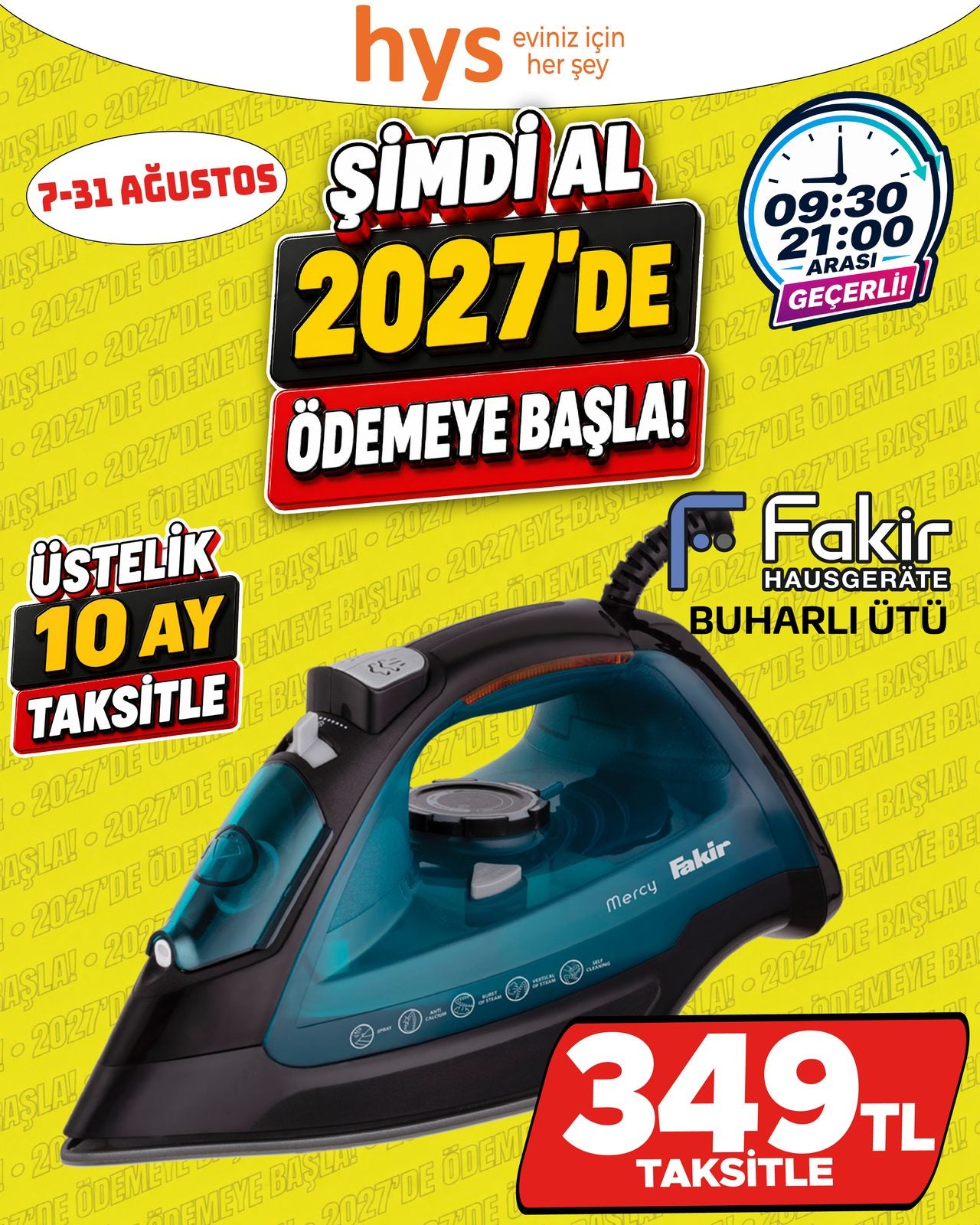 Fakir Buharlı Ütü