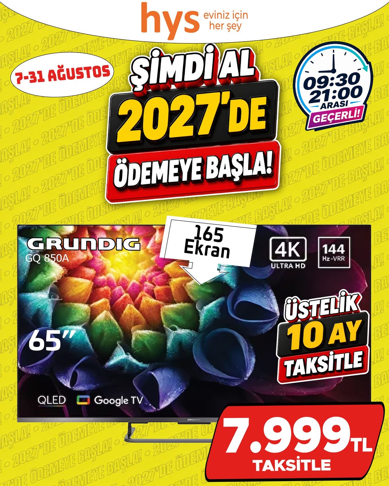 Grundig 65 İnç Google TV