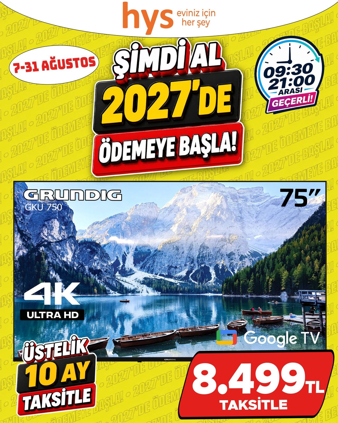 Grundig 75 İnç Google TV