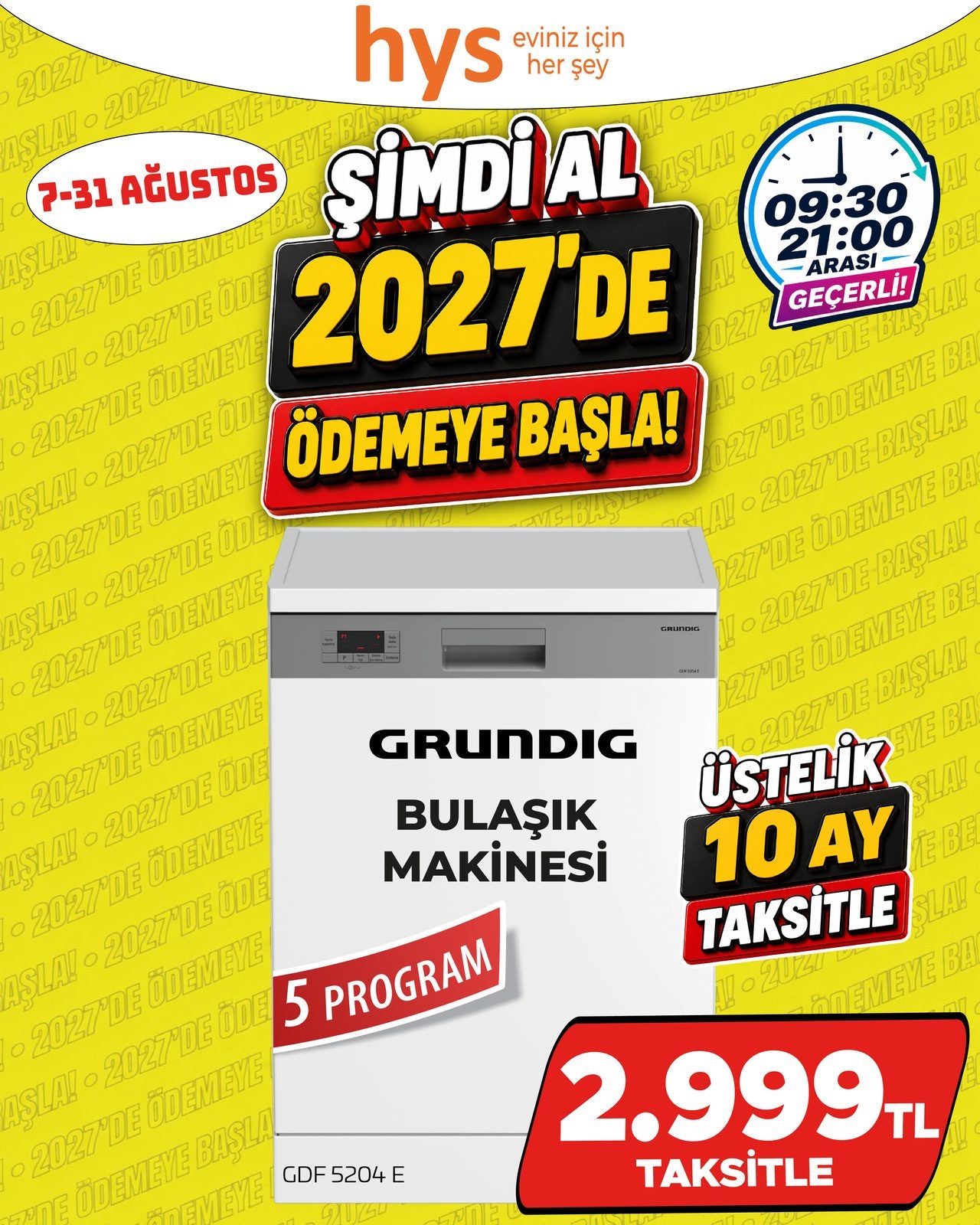 Grundig Bulaşık Makinesi