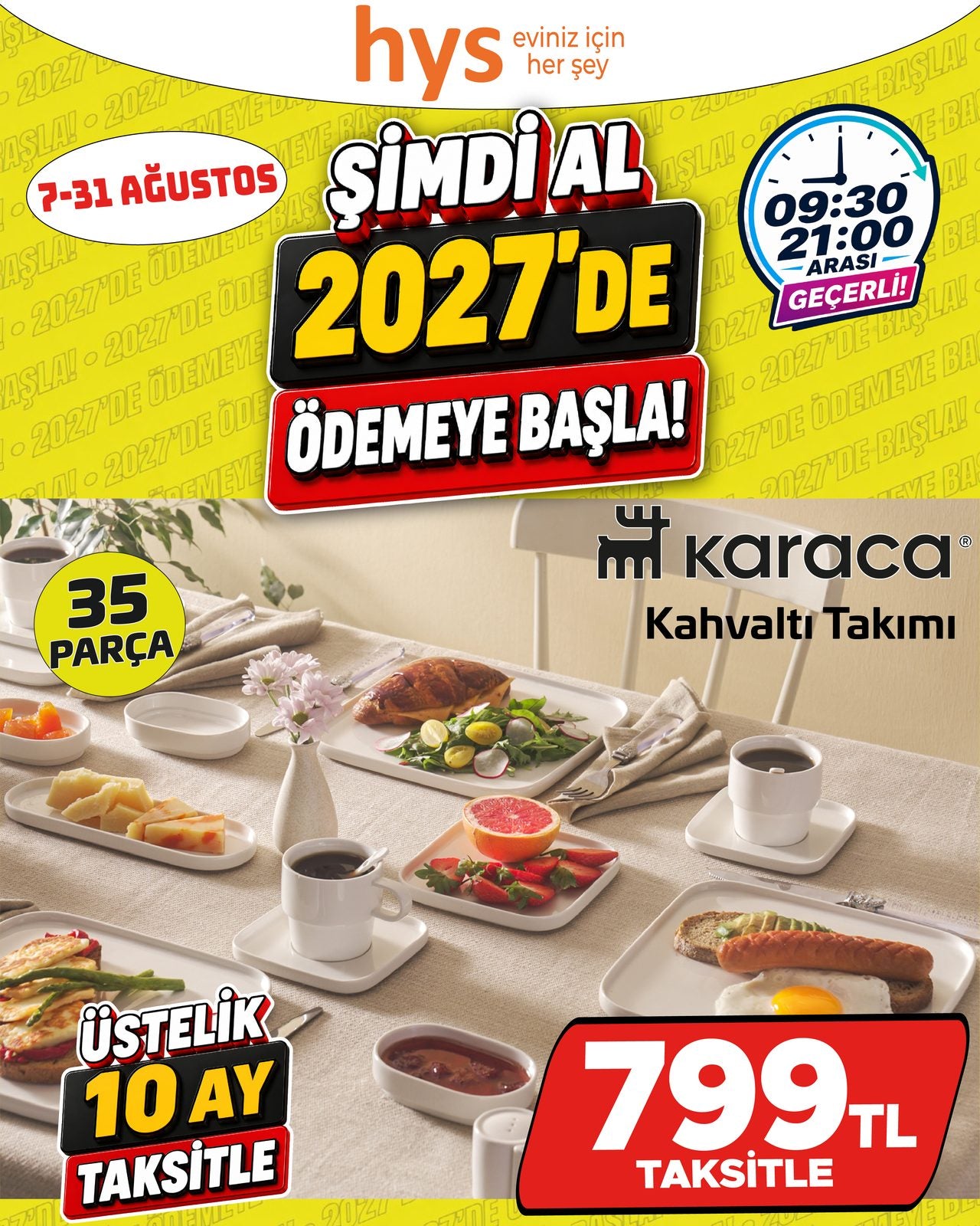 Karaca Kahvaltı Takımı 35 Parça