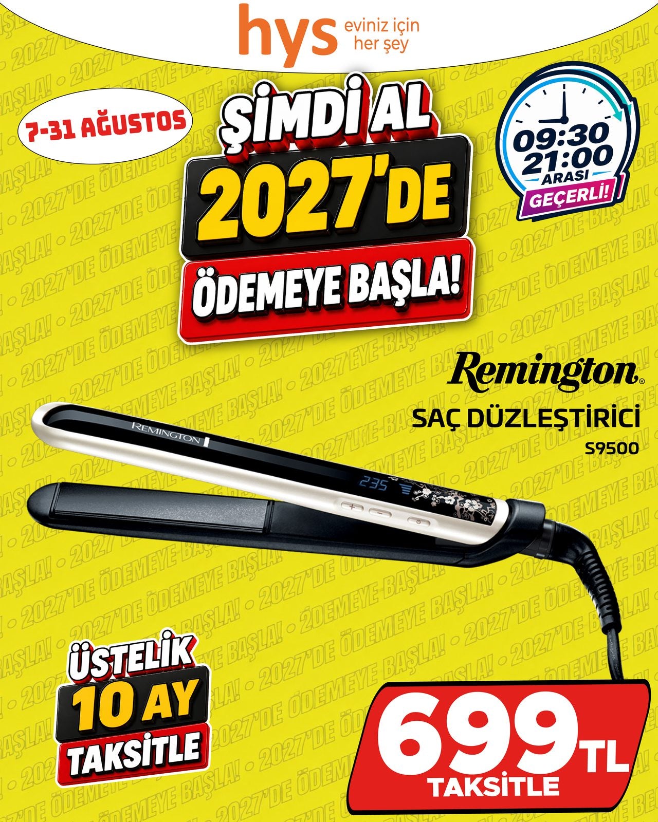 Remington Saç Düzleştirici Ürün ana görseli
