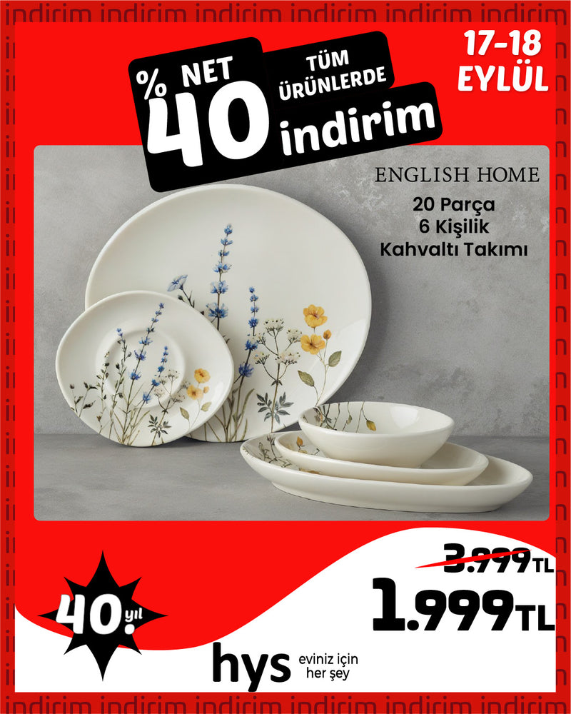 English Home 20 Parça Kahvaltı Seti