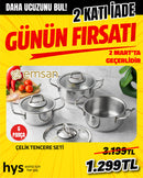 Emsan 6 Parça Çelik Tencere Seti