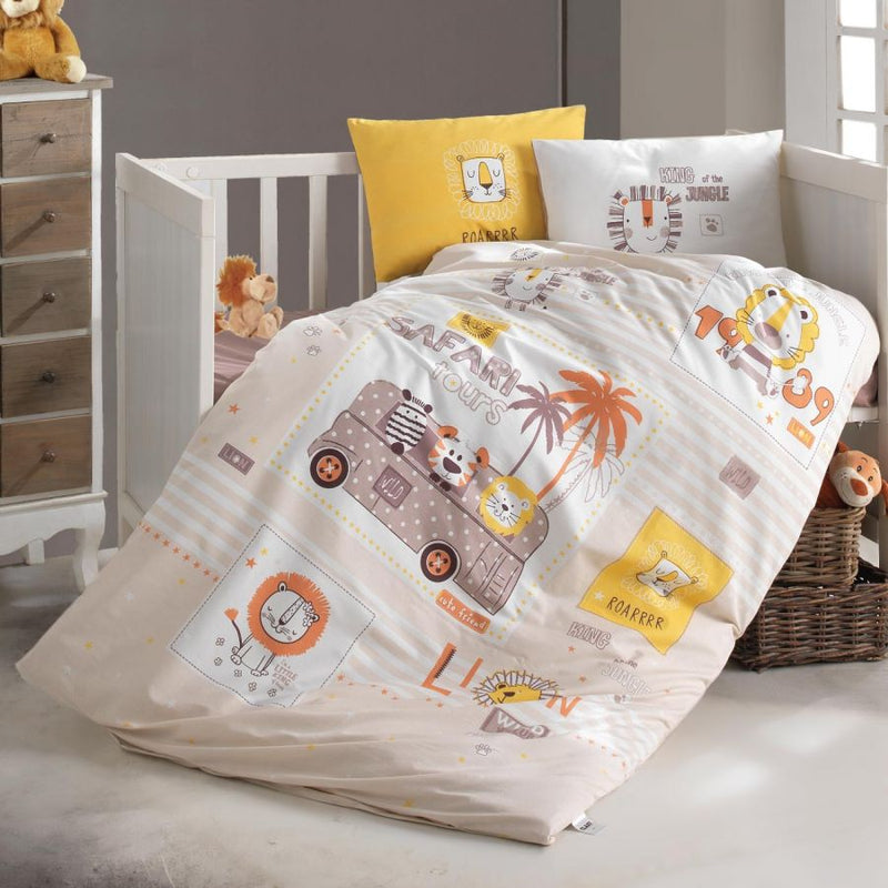 Aran Lion Sarı Bebek Nevresim Takımı