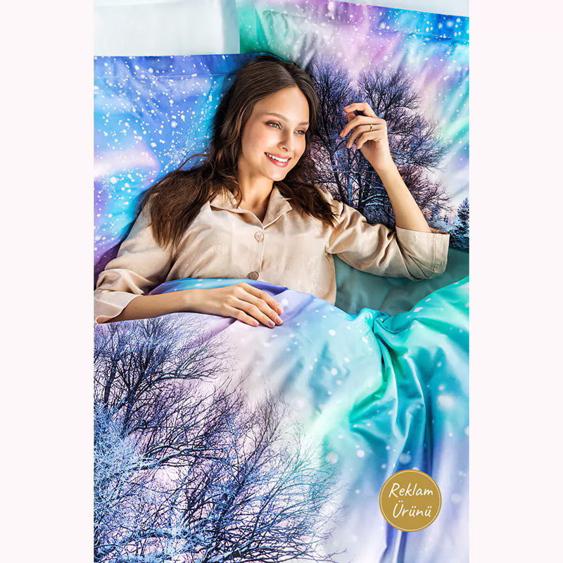 Özdilek Northern Lights Çift Kişilik Ranforce Nevresim Takımı Mint