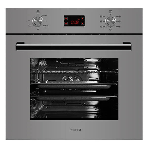 Ferre 8008 Fara Ankastre Fırın Gri̇/Cam