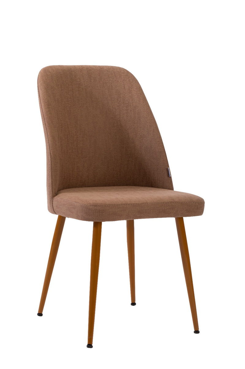 Adl Kahve Ceviz Ayaklı Sandalye (H 365)