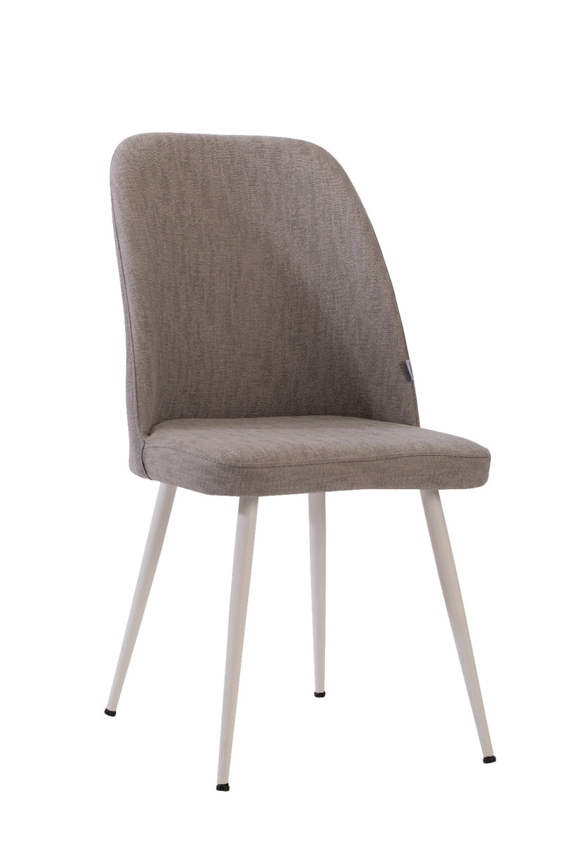 Adl Silver Beyaz Ayak Sandalye (H 357)