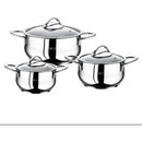 Oms 1117 6 Parça Çelik Güveç Tencere Seti